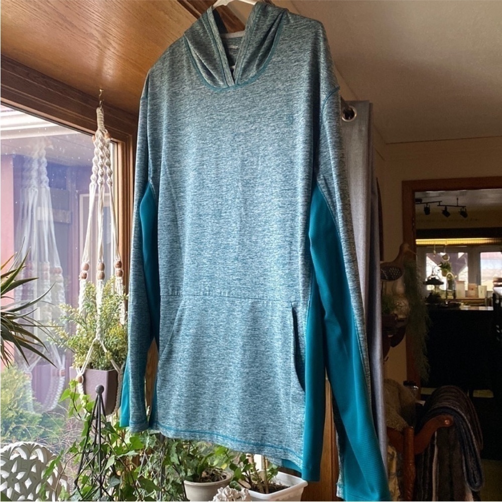 Teal Heathered Hoodie by reel legends​​​​​